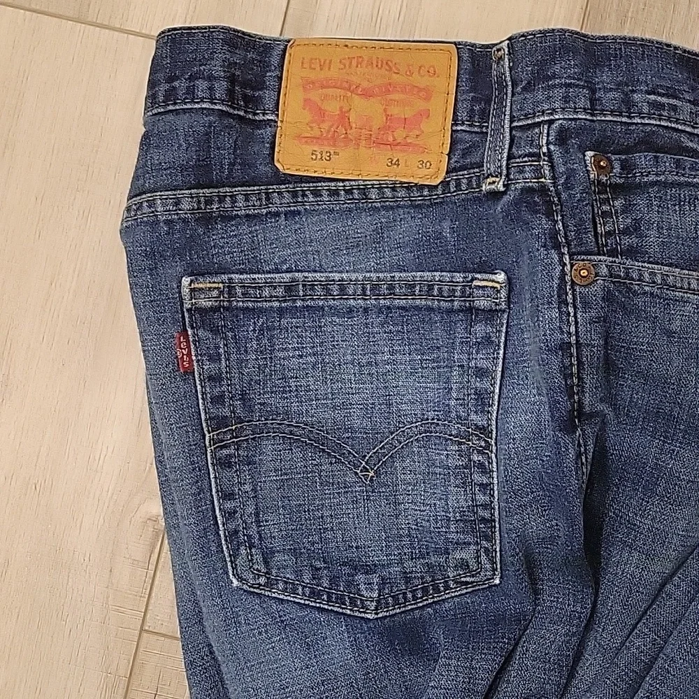 LEVI'S MEN'S 513 DENIM JEANS SIZE 34